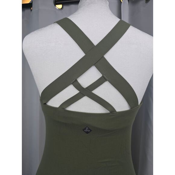 Prana Verana Tank, Size M, V Neck Strappy Back‎ Yoga Top, Green - Picture 11 of 16
